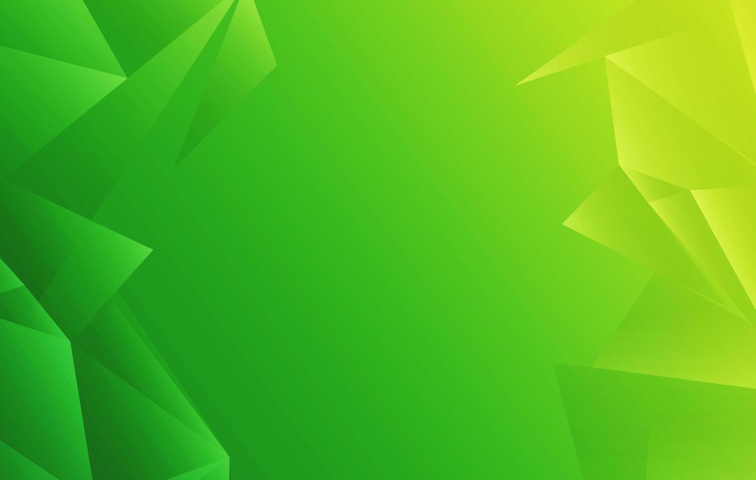 Green Abstract geometric shape background vector
