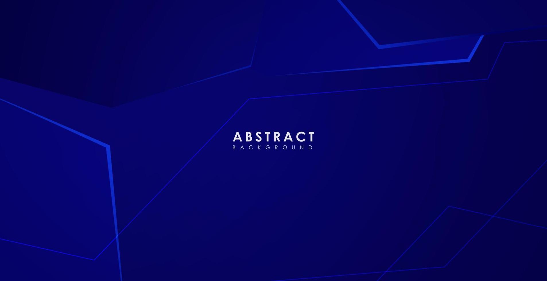 Blue background with geometric shape and minimal element vector