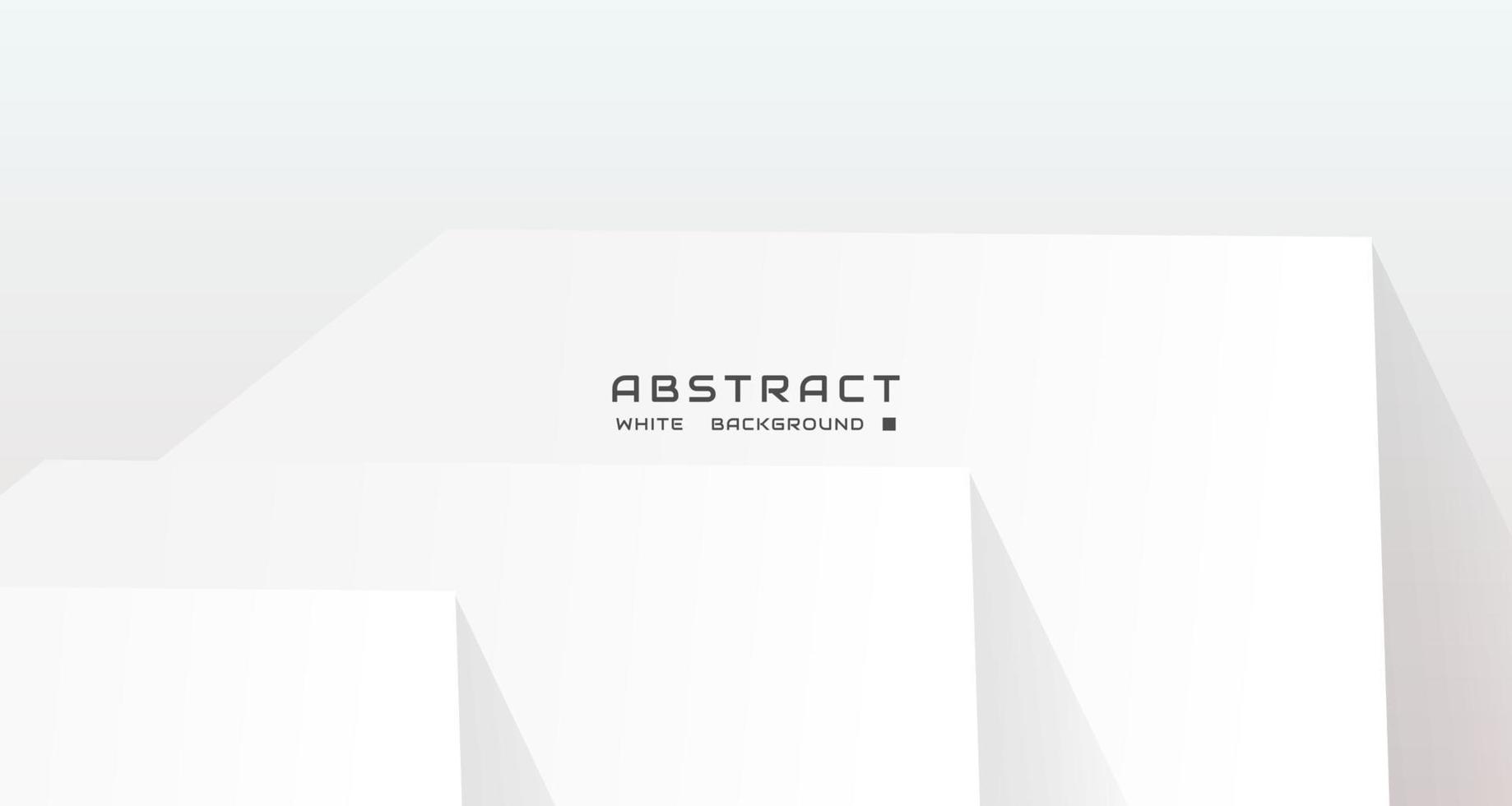 Abstract white background with 3d effect, for various background, template, banner, poster, presentation, etc. vector