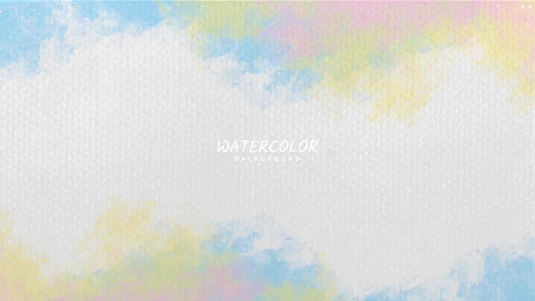 watercolor background with paper texture and white space for text vector