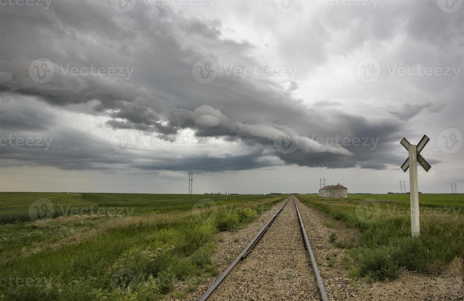 pradera nubes de tormenta canadá foto