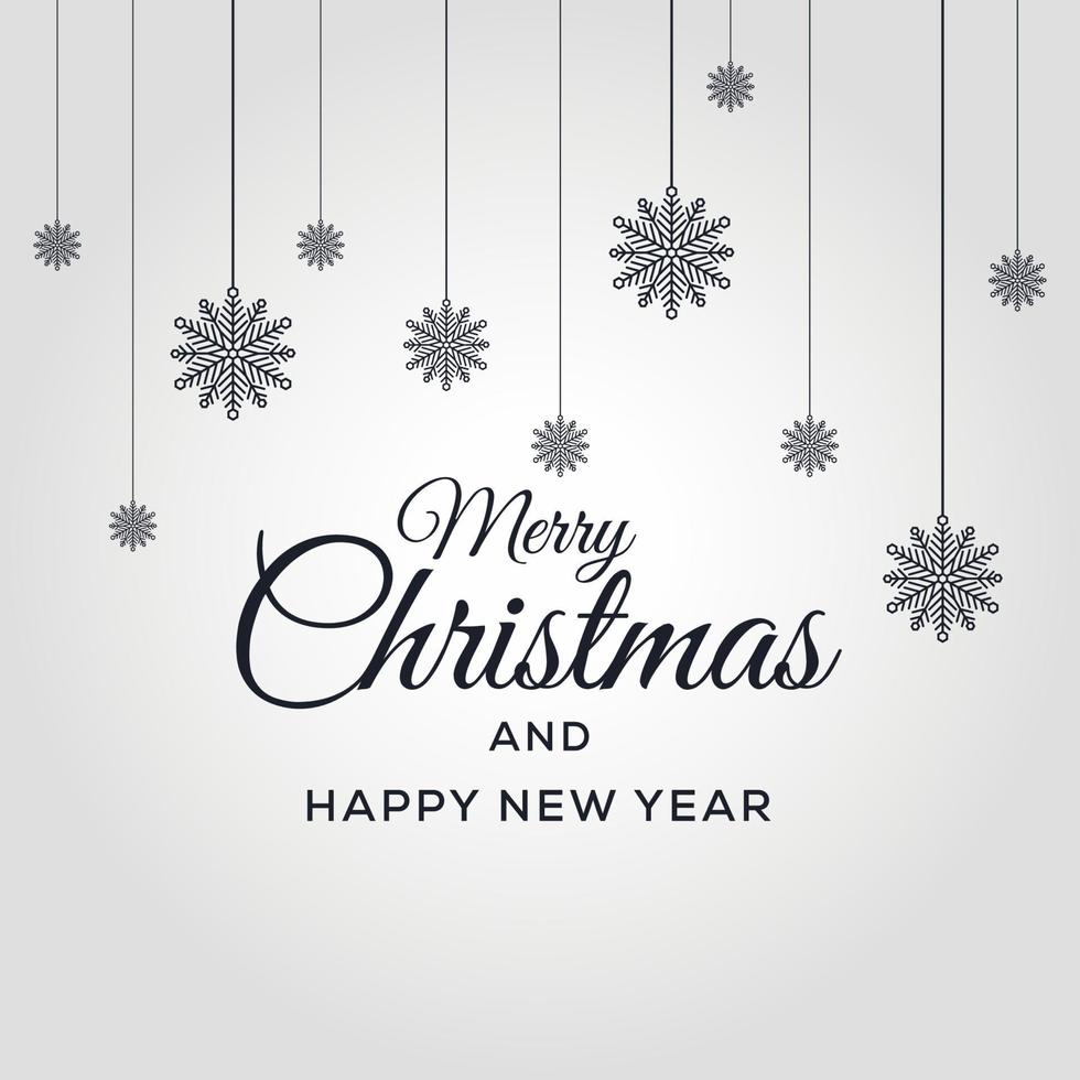 Merry Christmas and Happy New Year vector Background Xmas design