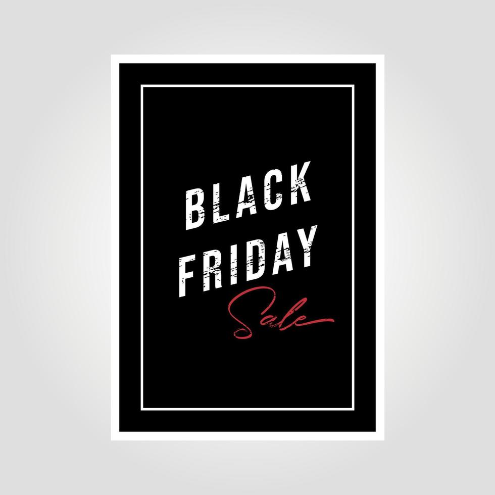 Banner de venta de viernes negro. diseño minimalista moderno con tipografía en blanco y negro. plantilla para anuncios de promoción, publicidad, web, redes sociales y moda. ilustración vectorial. vector