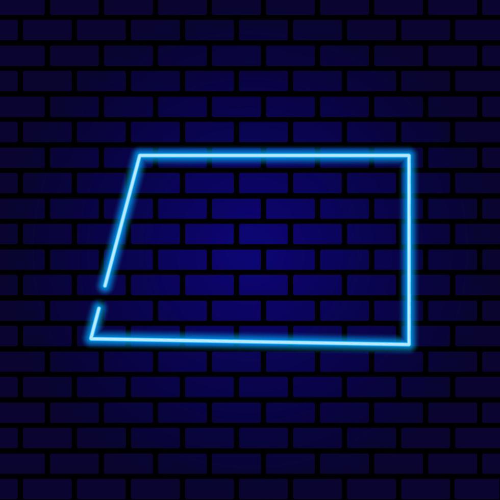 Neon signboard. Vintage frame. Retro neon lamp with Space for text. Vector illustration.
