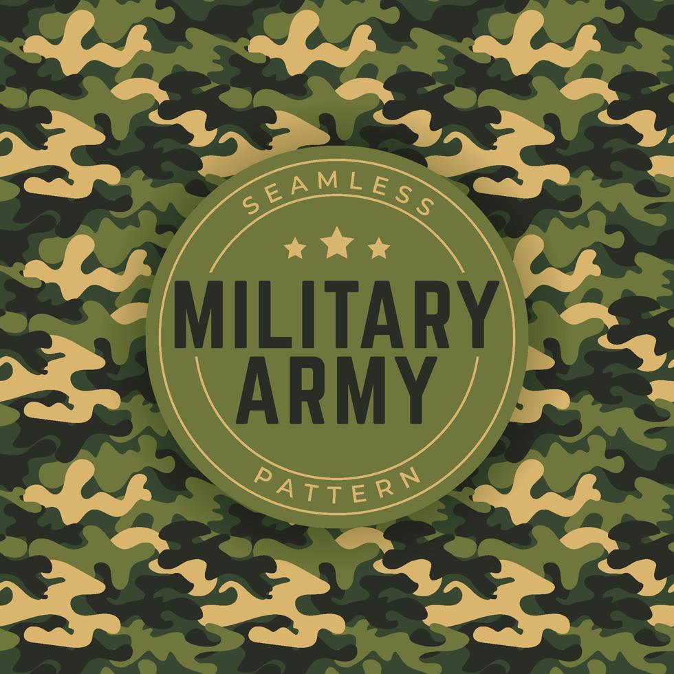 Military Army Seamless Pattern vector