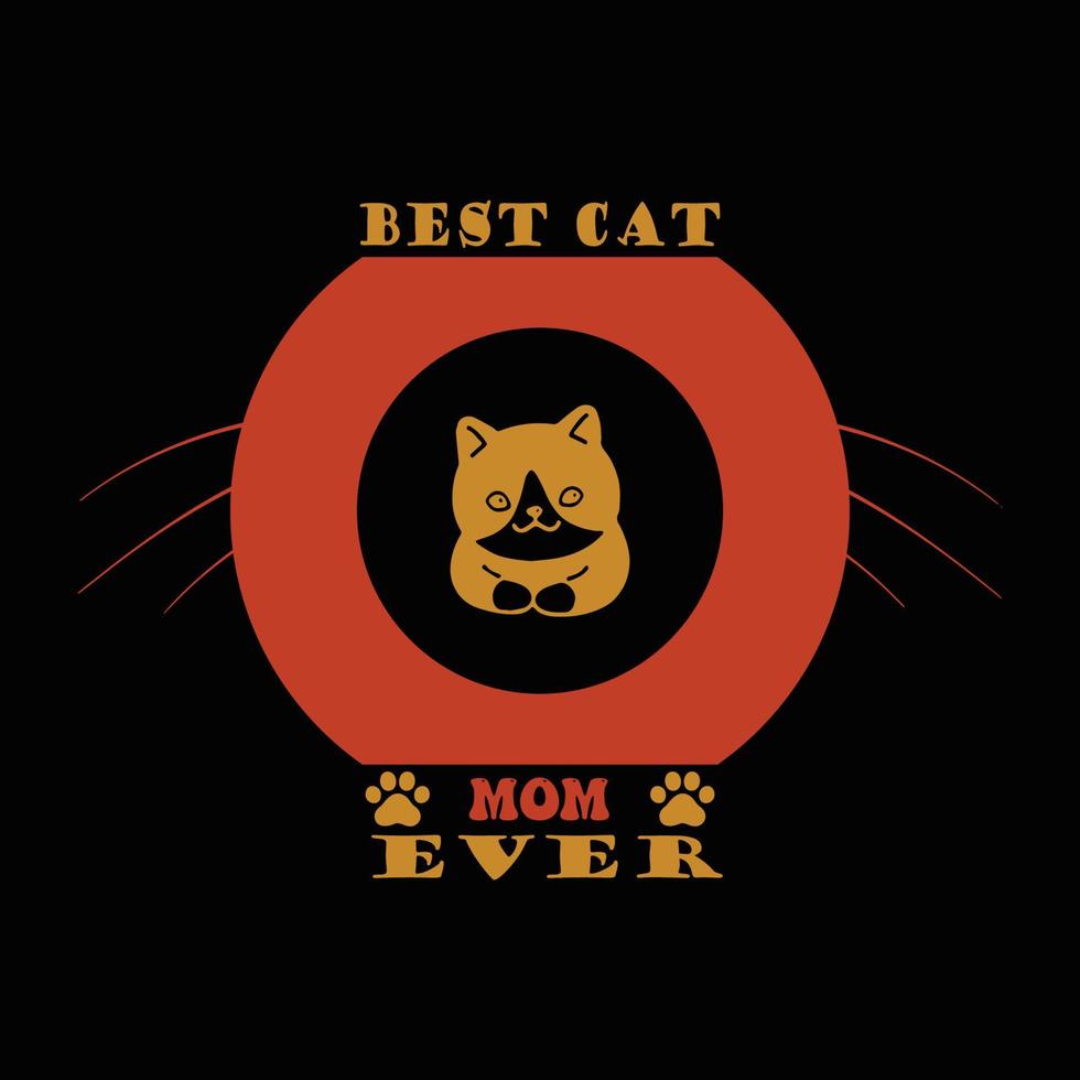 Cat T Shirt Design vector