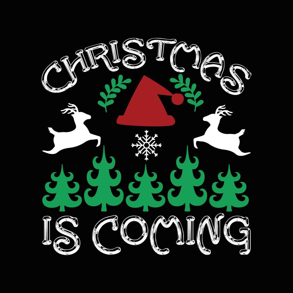 Christmas Day T Shirt Design vector
