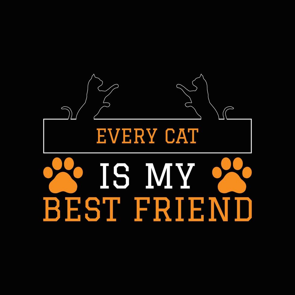 Cat T Shirt Design vector