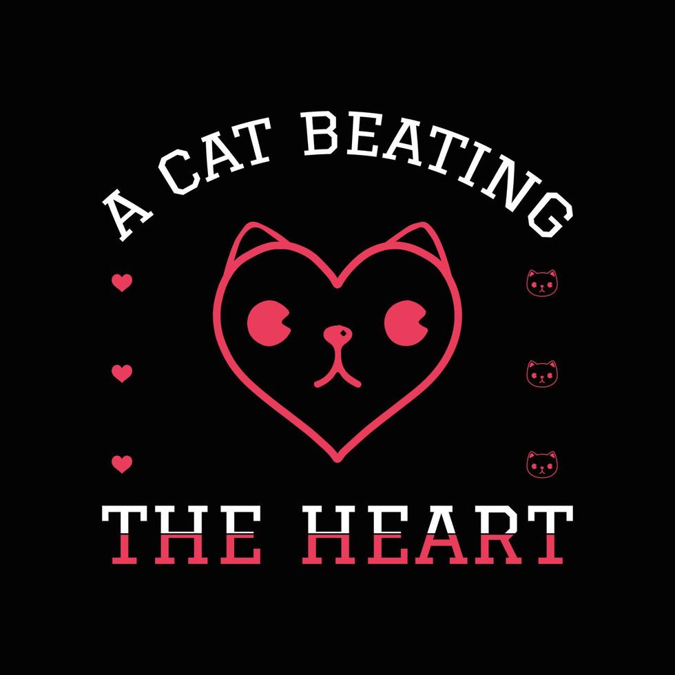 Cat T Shirt Design vector