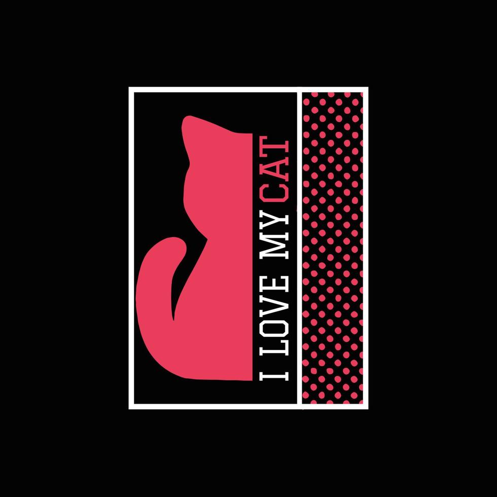 Cat T Shirt Design vector
