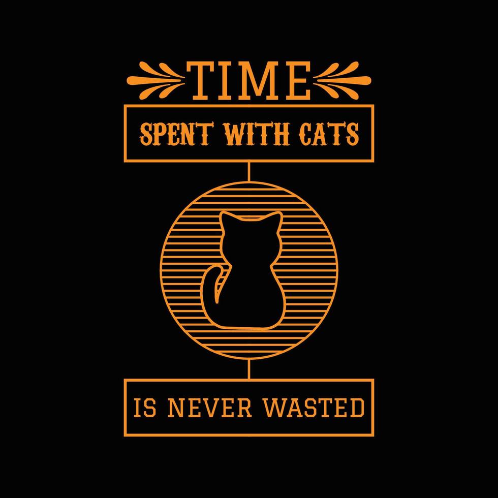 Cat T Shirt Design vector