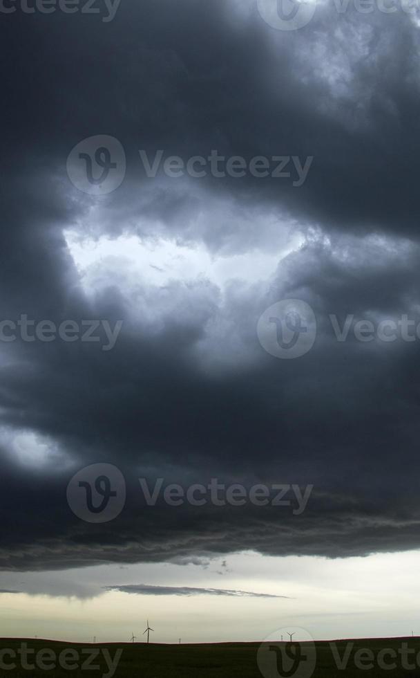 pradera nubes de tormenta canadá foto