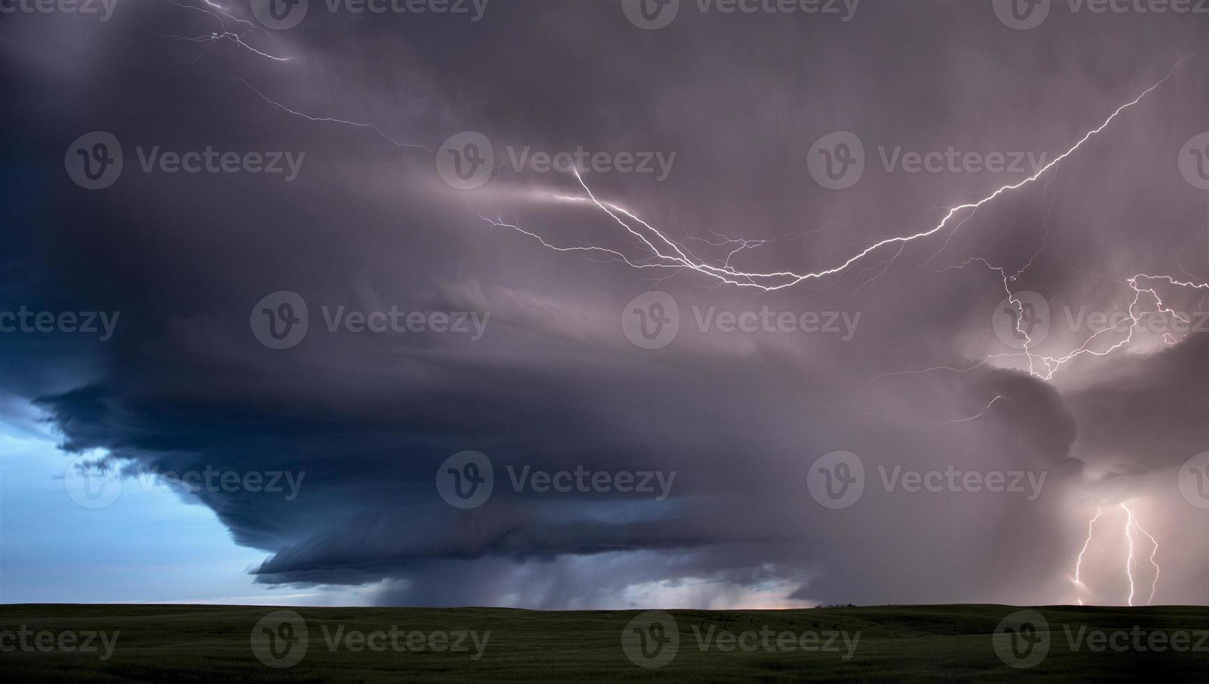 pradera nubes de tormenta canadá foto