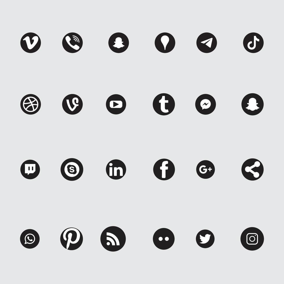 Social Media Icon Collection vector