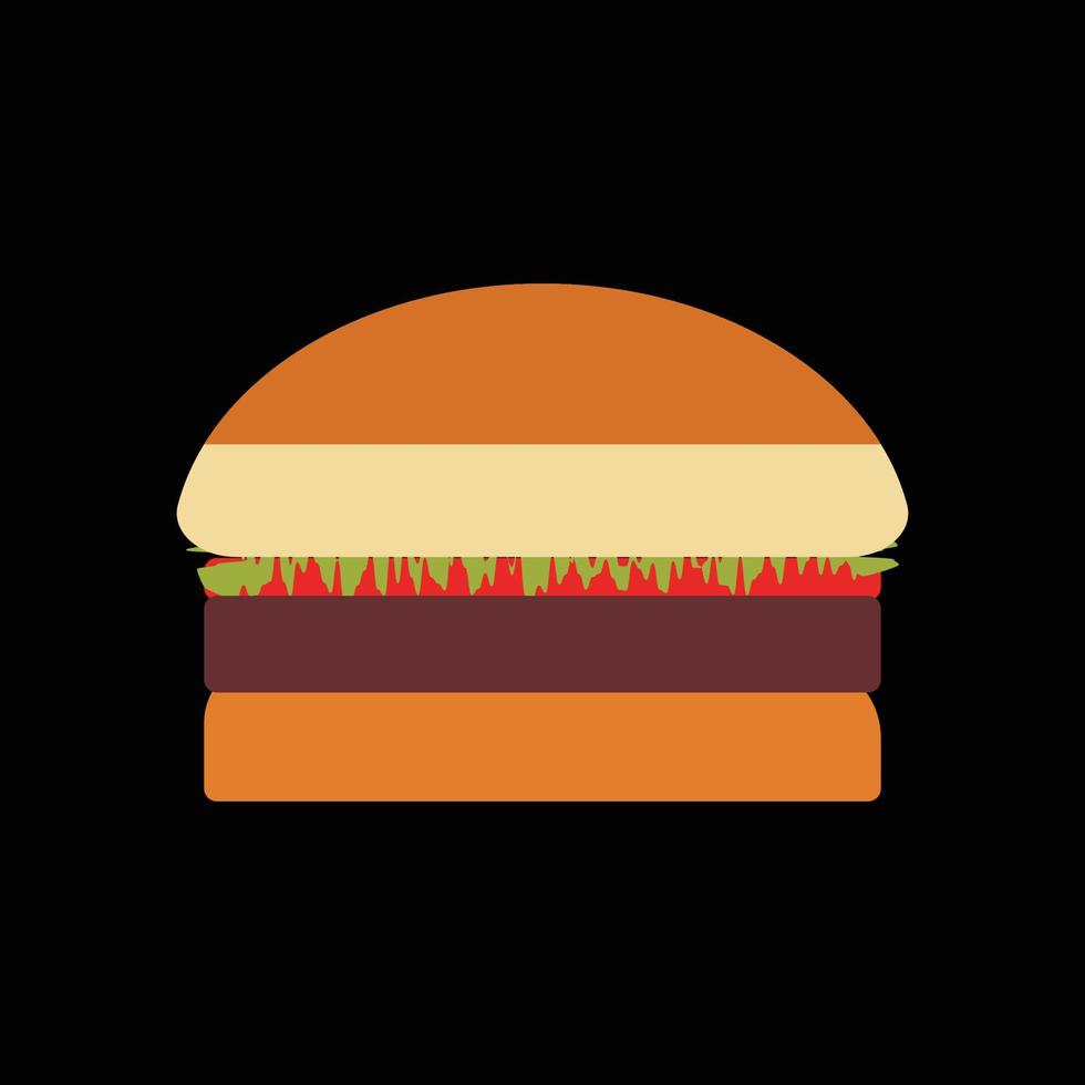 Ilustración de vector de hamburguesa