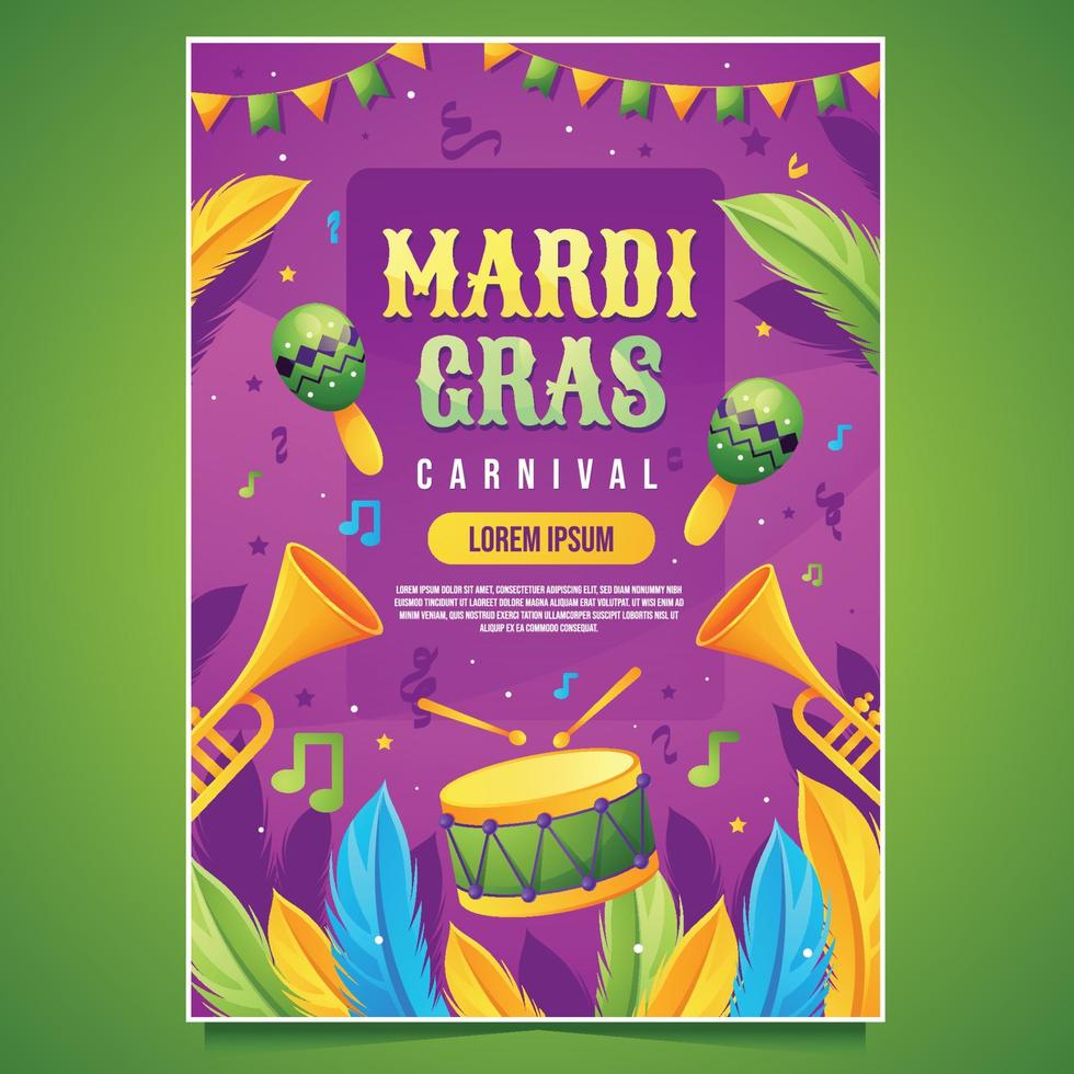 Mardi Gras Music Carnival vector