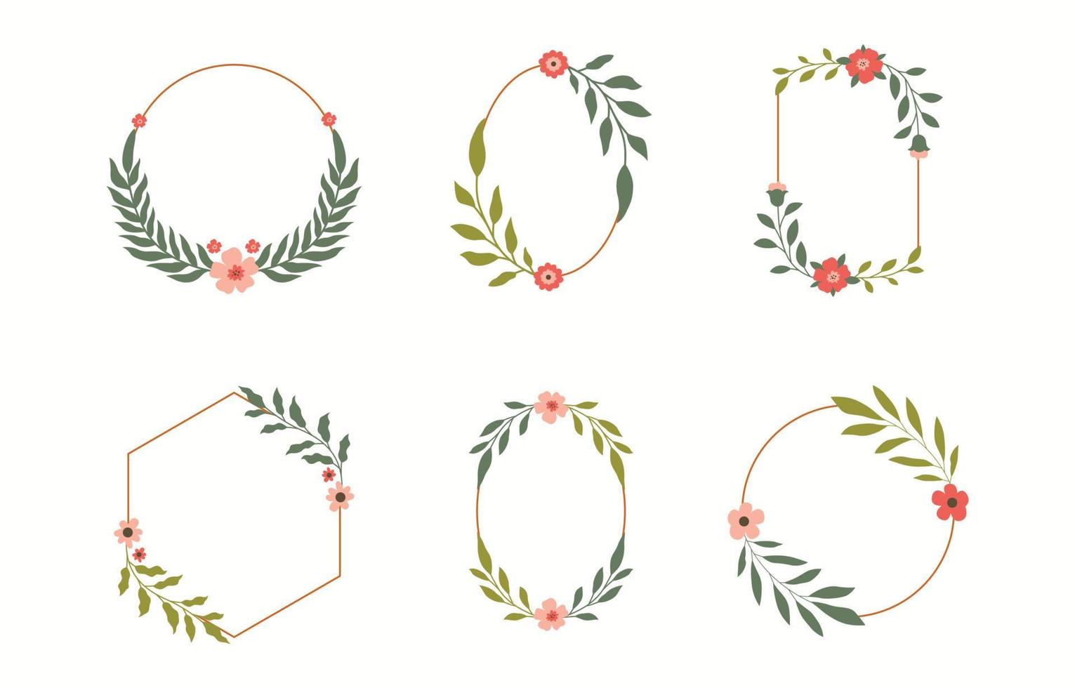 Flower Frame Vector Decoration