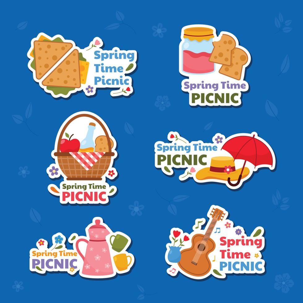 Preparing Picnic In Spring Season vector