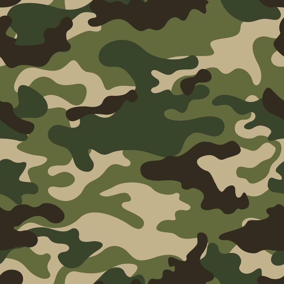 ejército y camuflaje militar textura de patrones sin fisuras vector