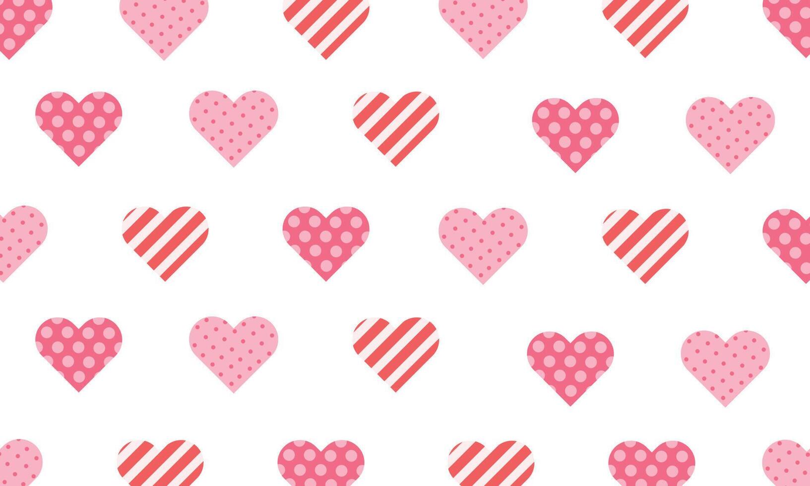 Valentine background illustration with the heart-shaped decorations vector