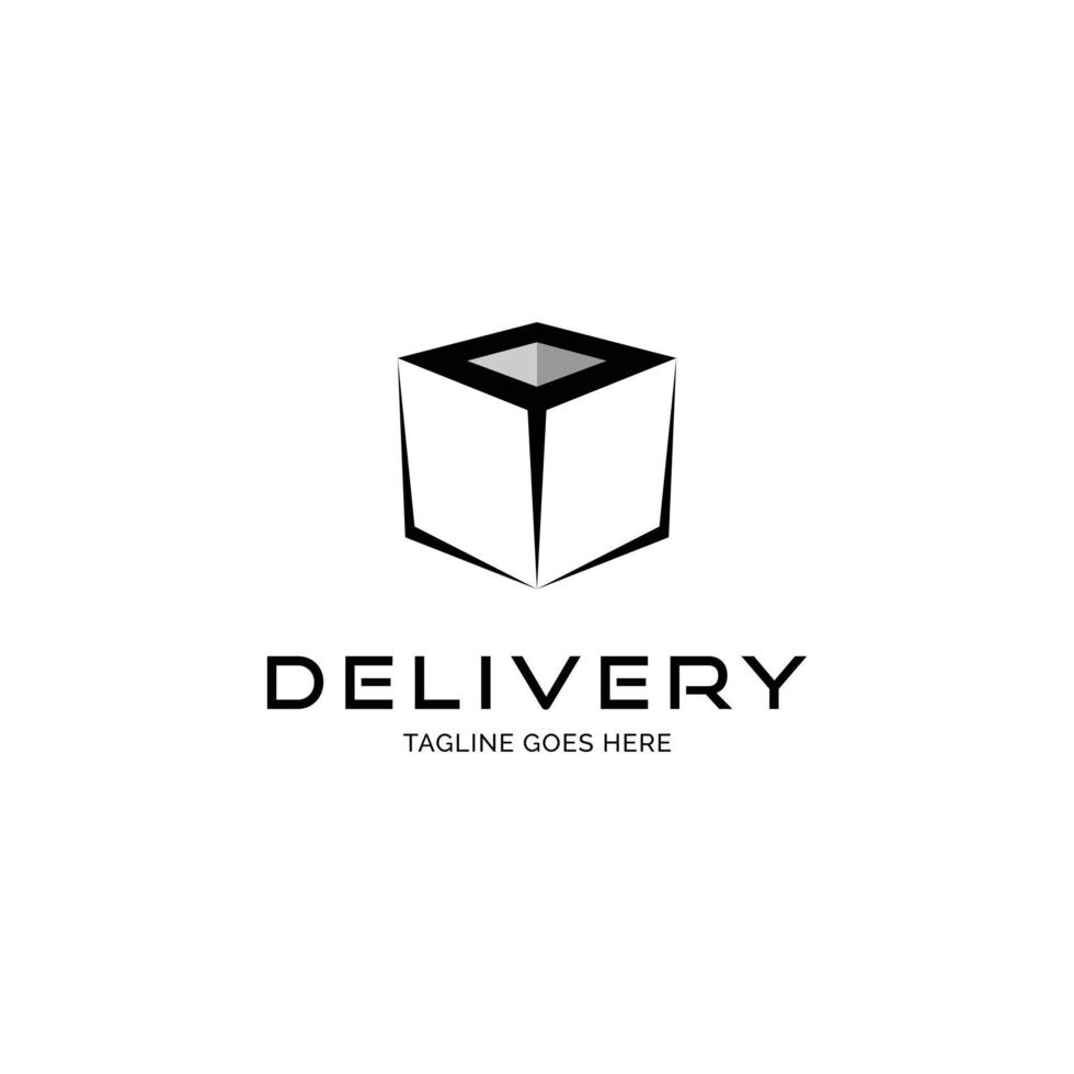 Delivery package logo design inspiration vector