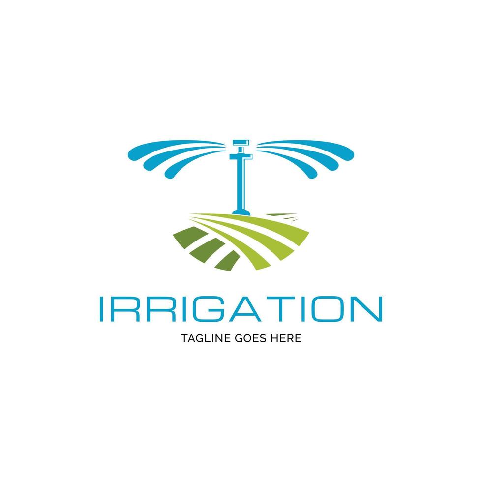 Garden irrigation logo design inspiration vector