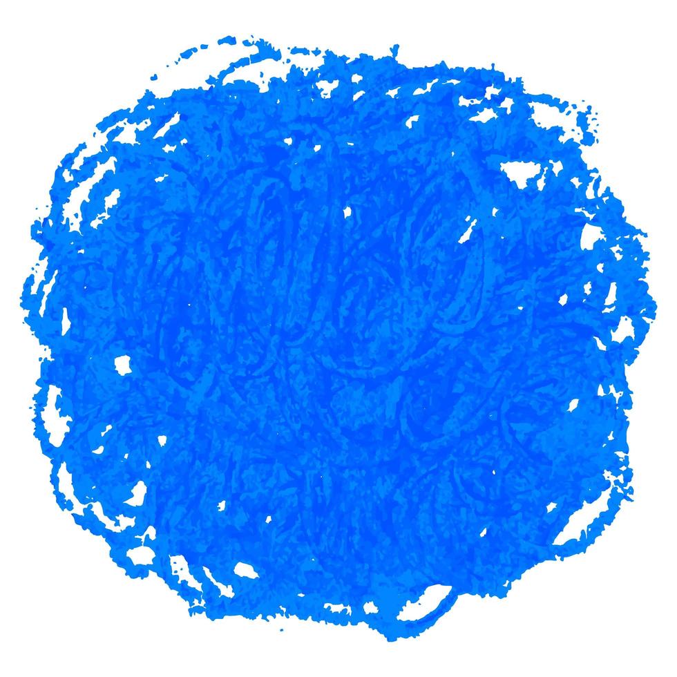 Crayon scribble texture stain isolated on white background vector