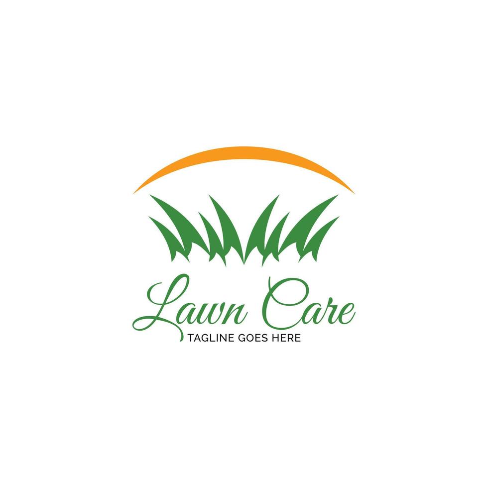 Lawn care logo design inspiration vector