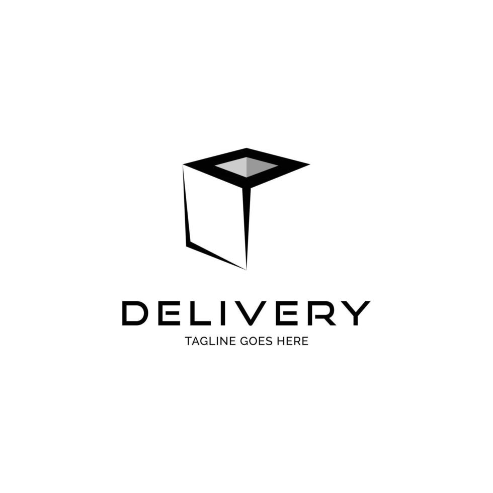 Delivery package logo design inspiration vector