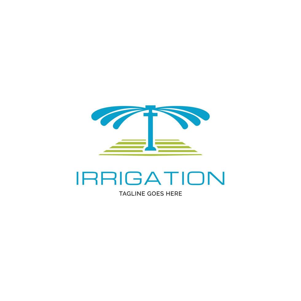 Garden irrigation logo design inspiration vector