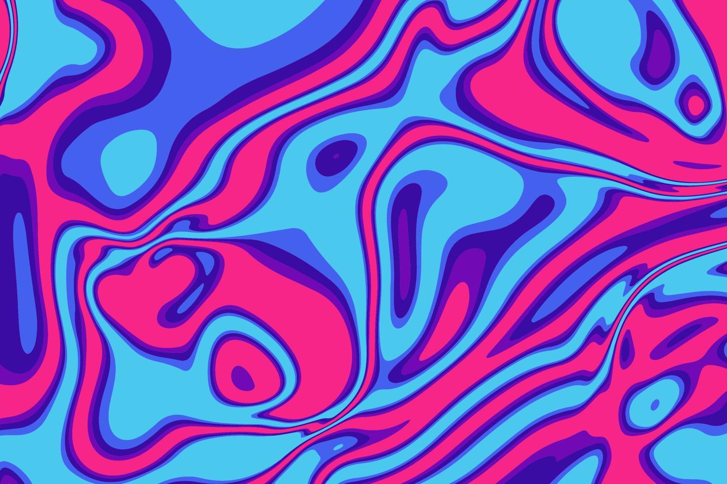 Hand drawn flat psychedelic groovy background vector