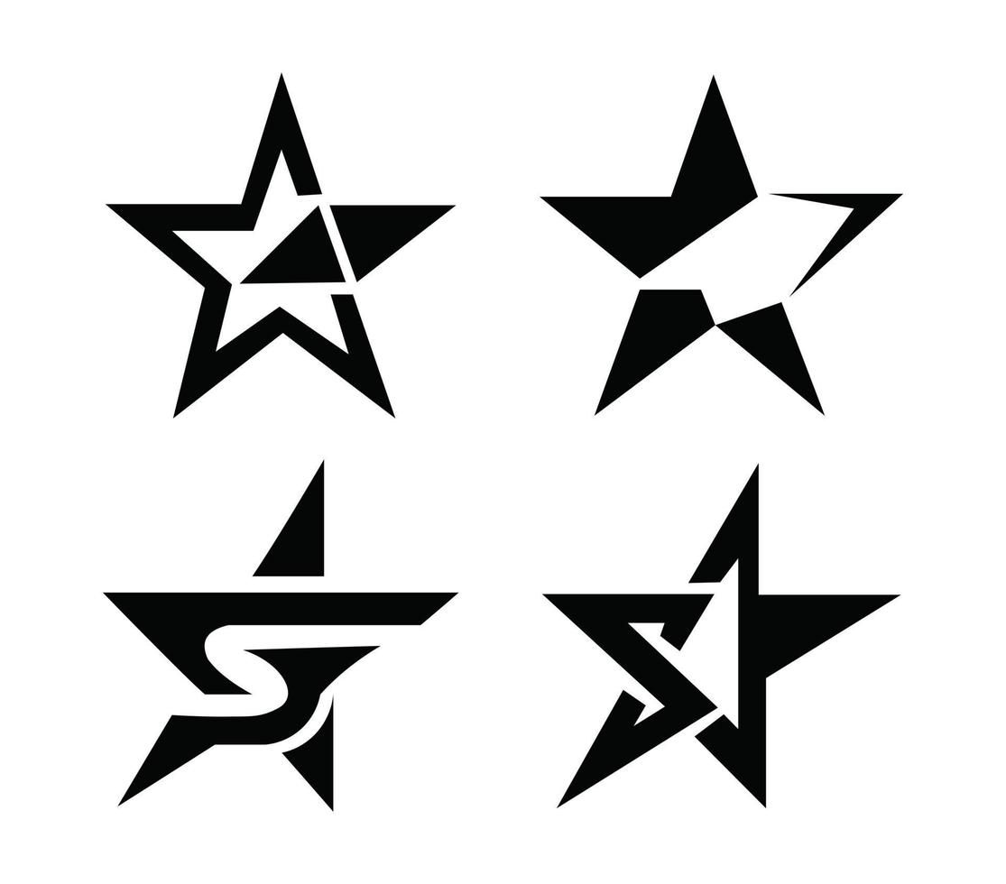 vector de plantilla de logotipo de estrella