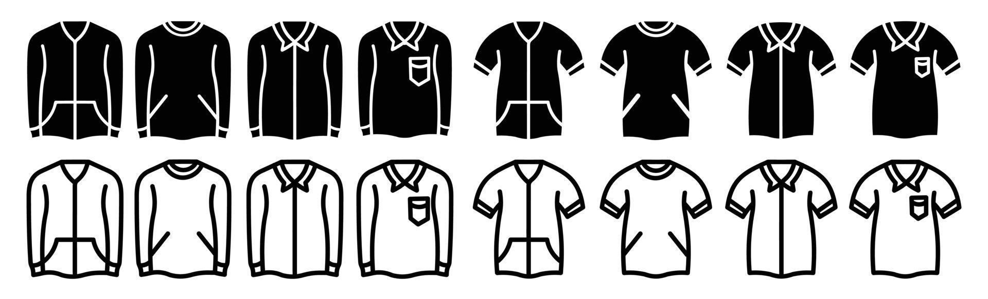 fragmento Lleno Cercanamente conjunto de iconos de línea de ropa, signos de contorno simples para la  aplicación de vestidos de moda. 5184859 Vector en Vecteezy