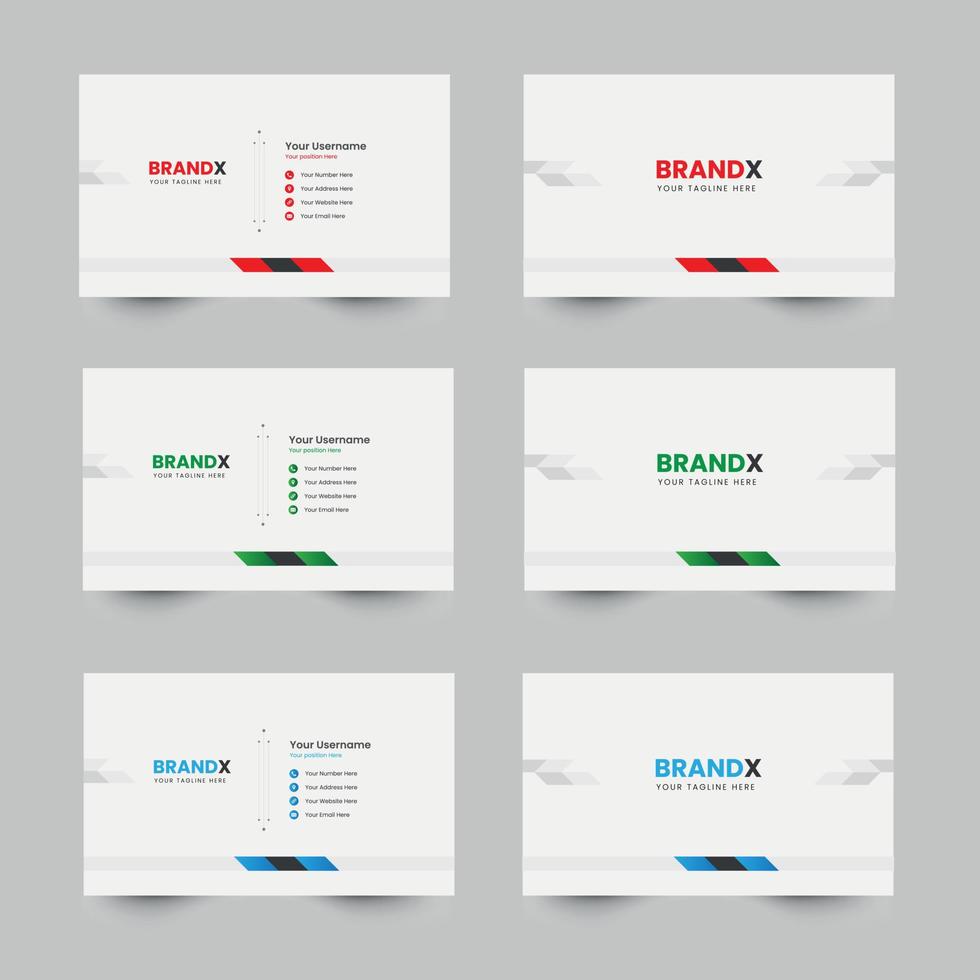 Business card design template vector