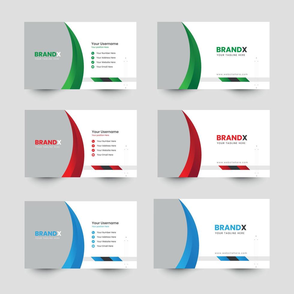 Business card design template vector