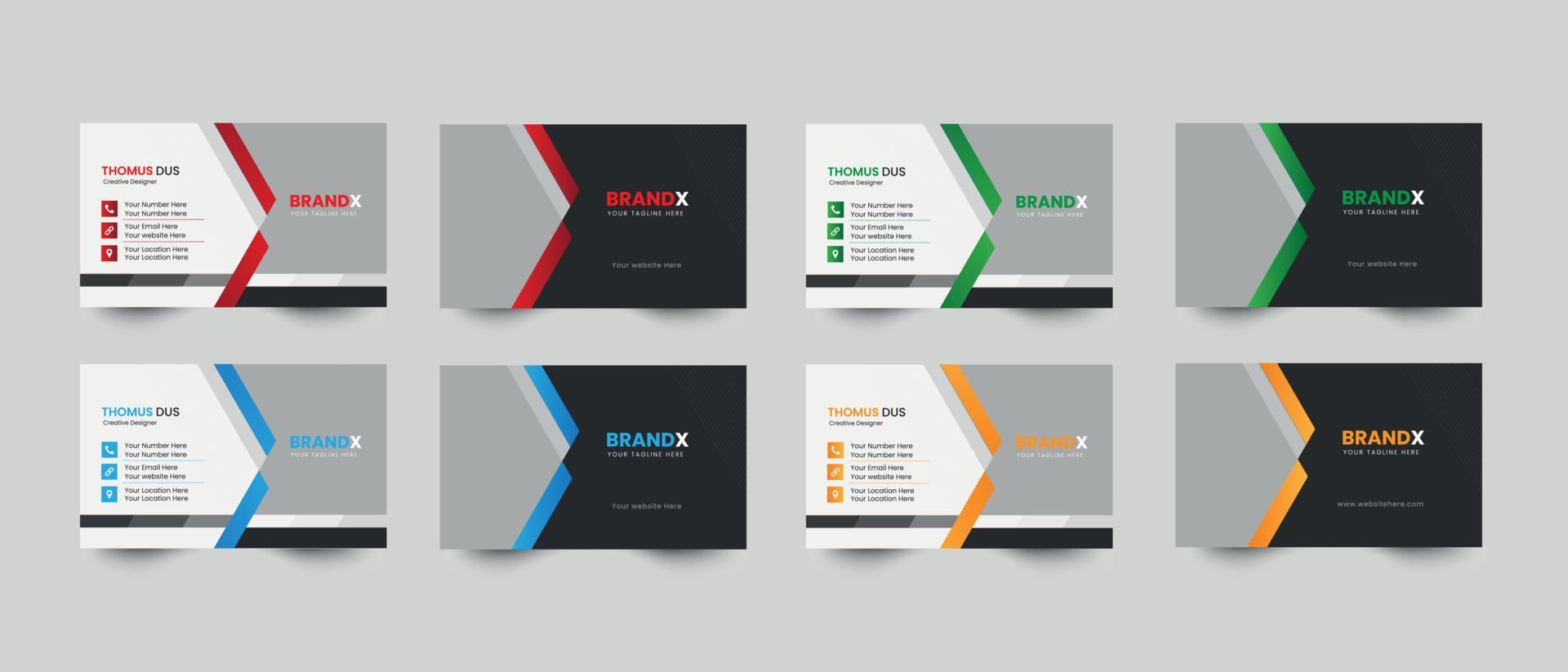 Business card design template vector