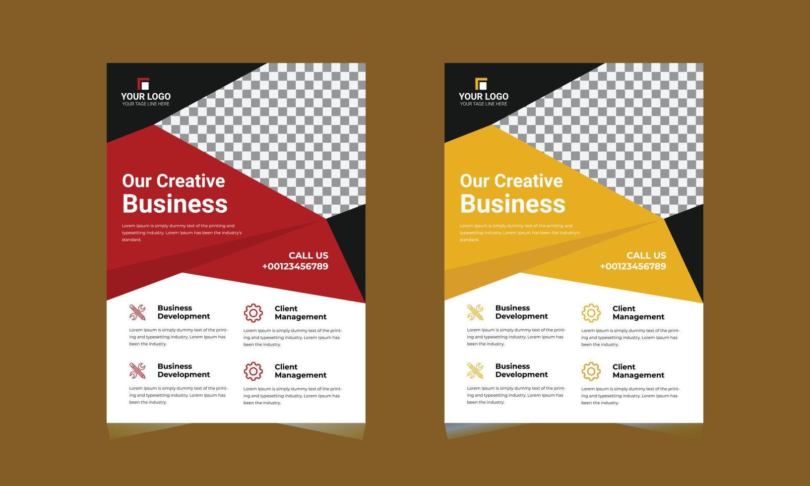 Business flyer design vector