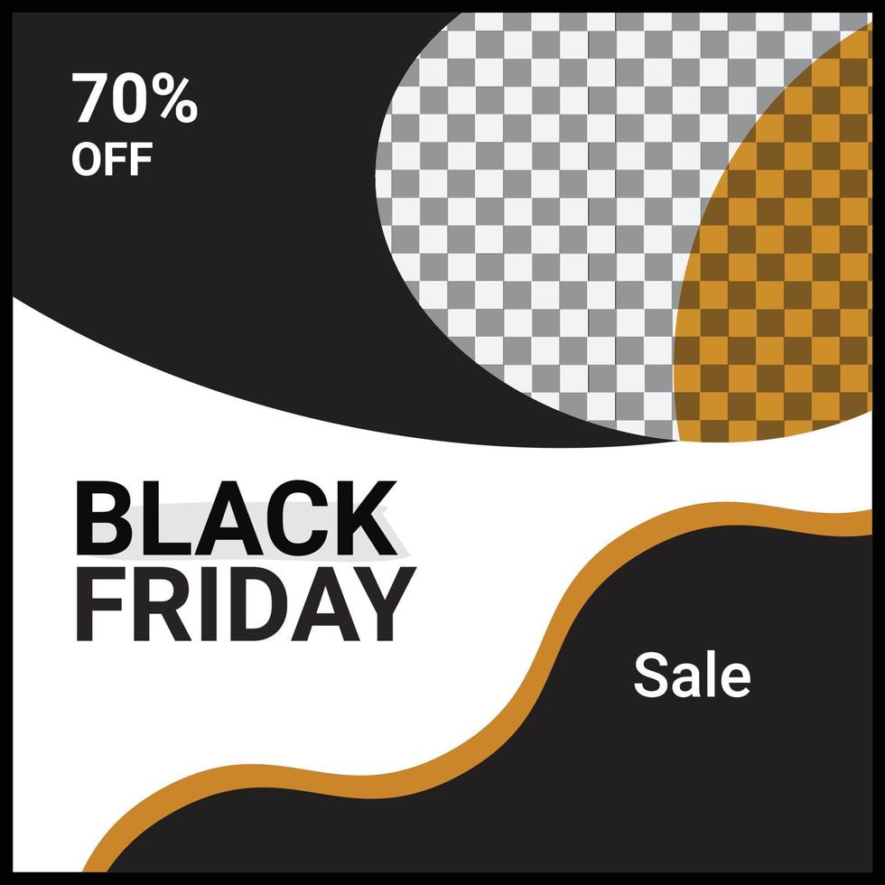black friday social media banner vector