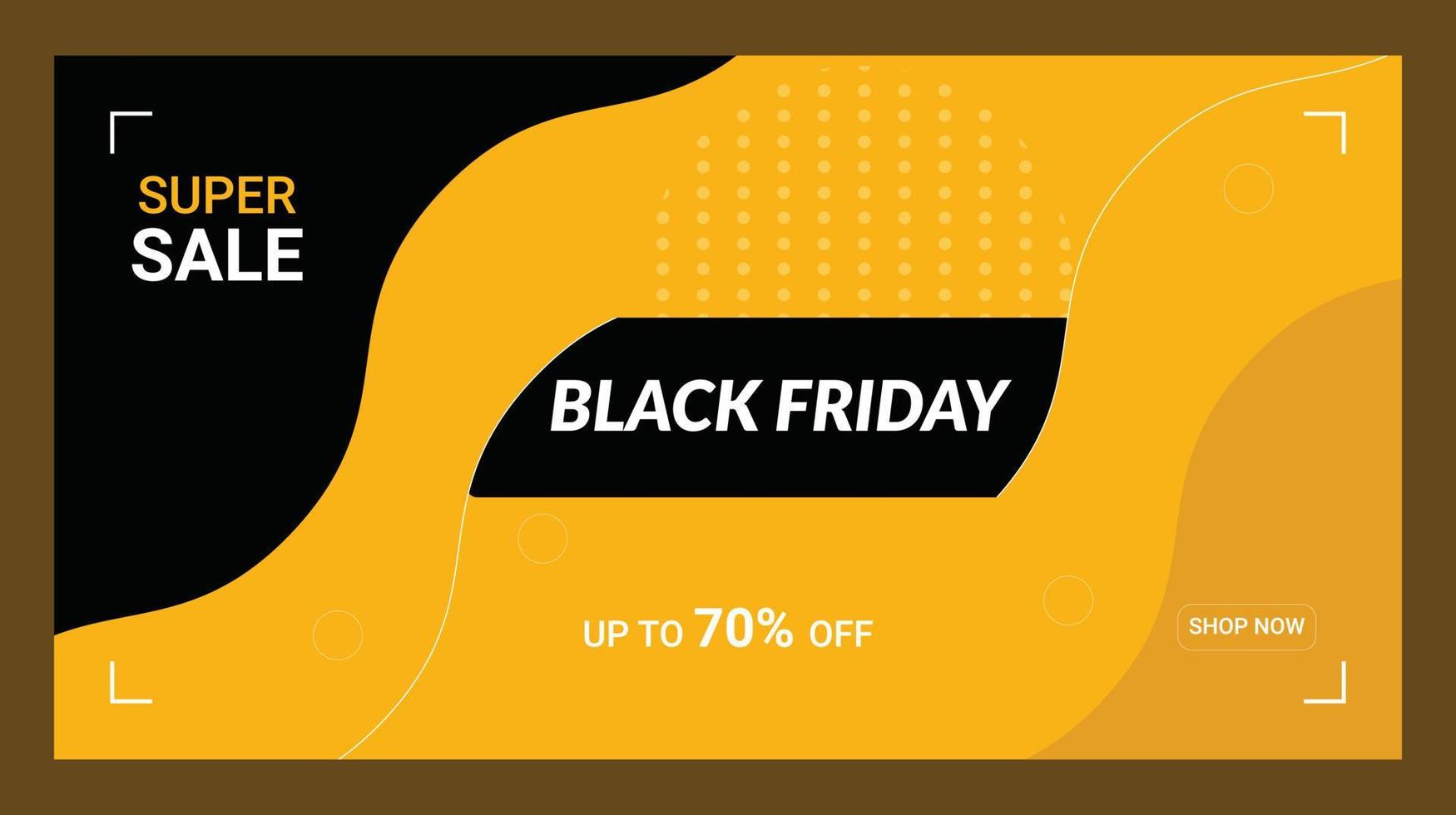 black friday social media banner vector