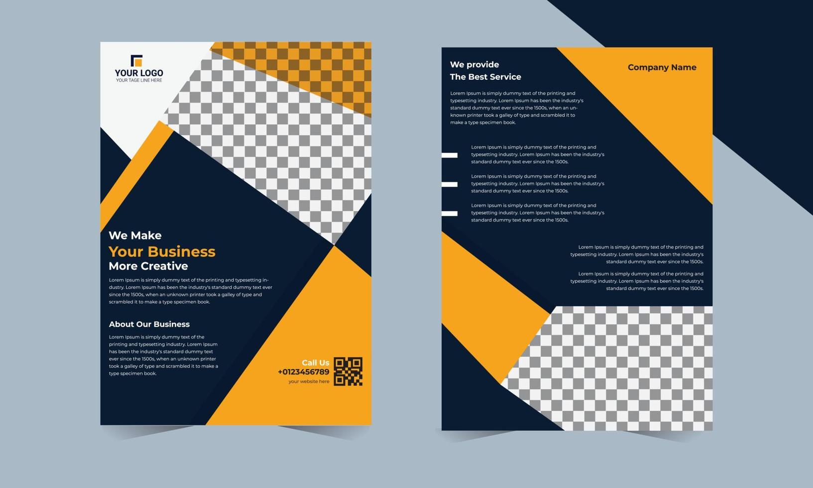 Business flyer template vector