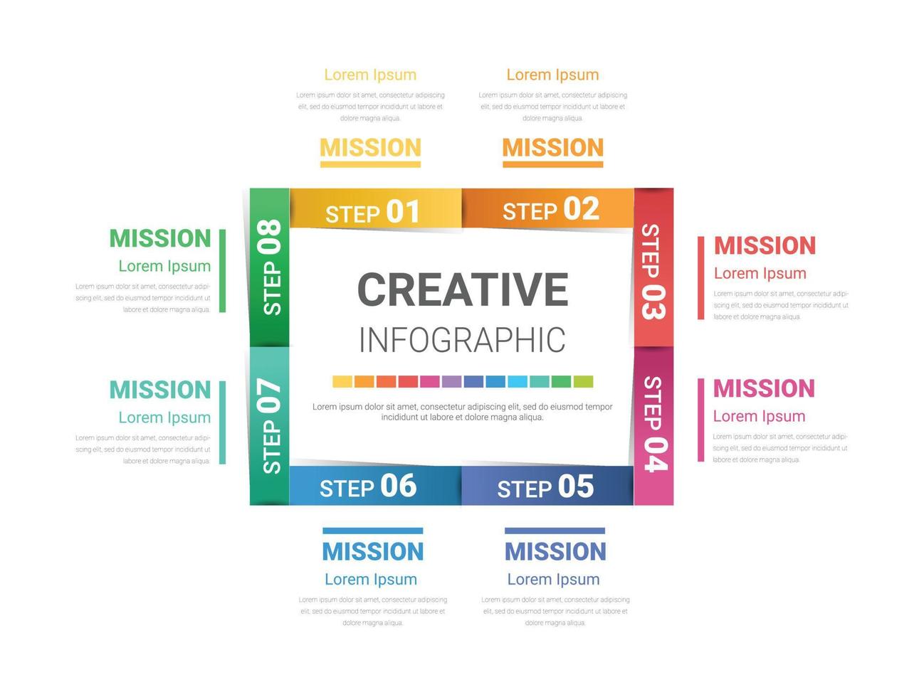 Infographic design template Presentation. vector