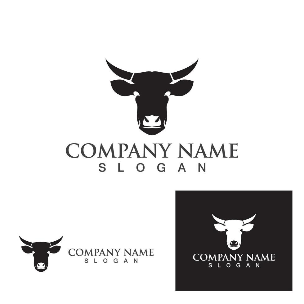 Cow Logo Template vector icon