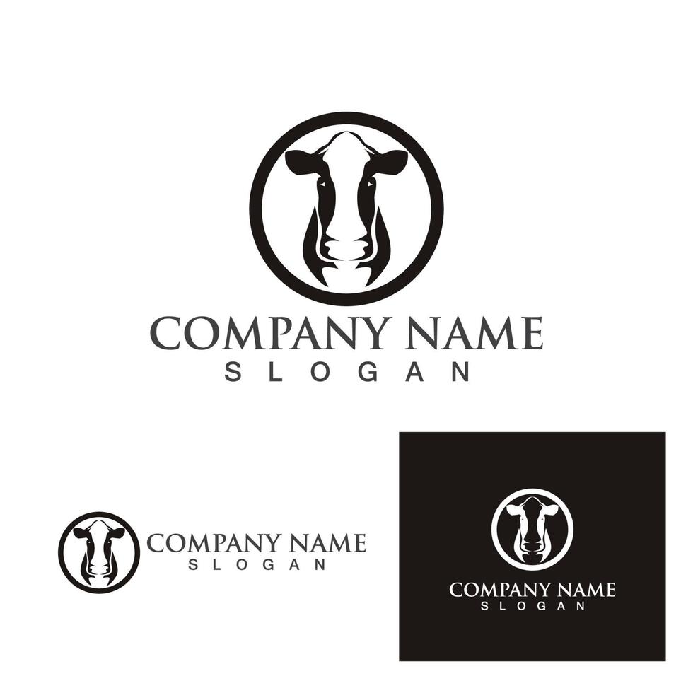 Cow Logo Template vector icon