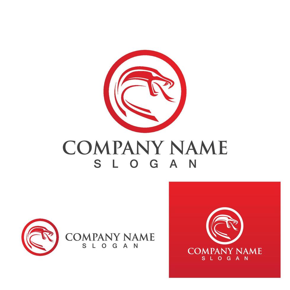 viper snake logo design element. danger snake icon. viper symbol vector