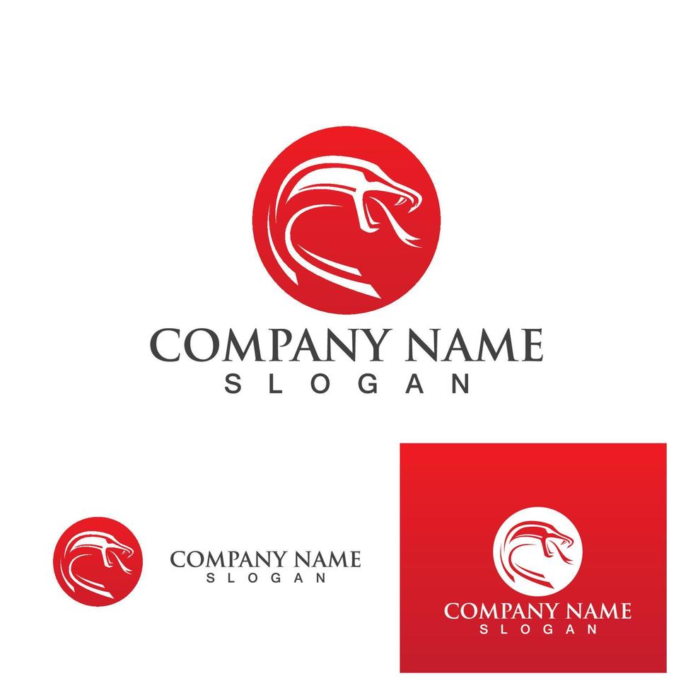 viper snake logo design element. danger snake icon. viper symbol vector