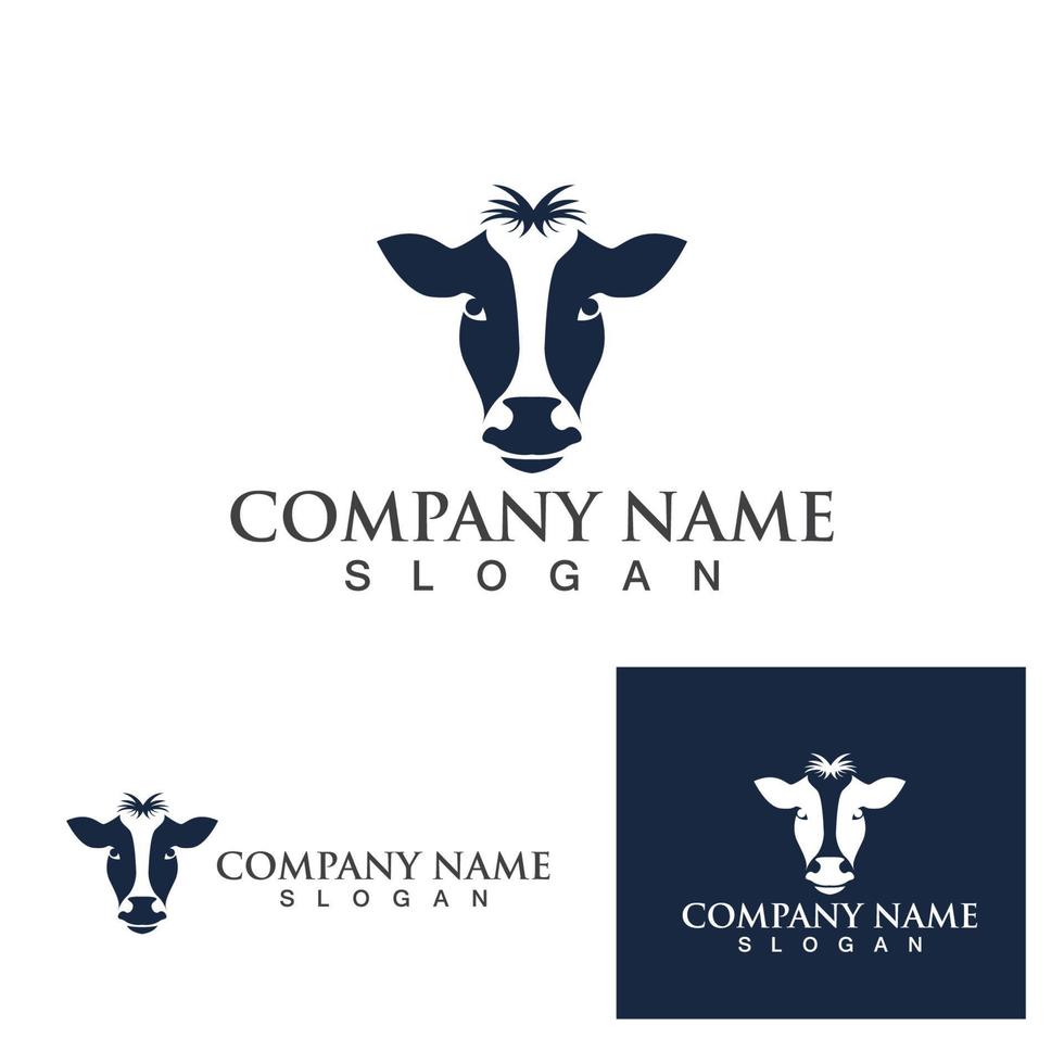 Cow Logo Template vector icon