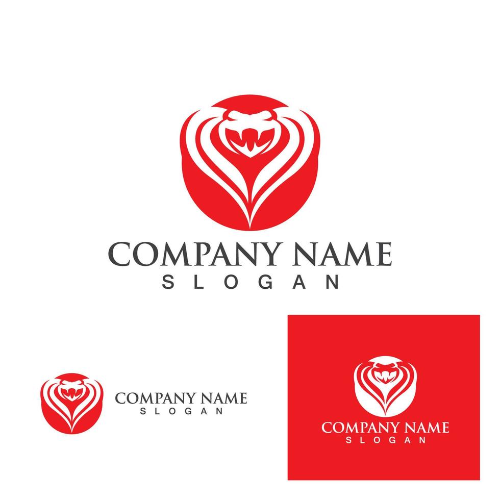 viper snake logo design element. danger snake icon. viper symbol vector