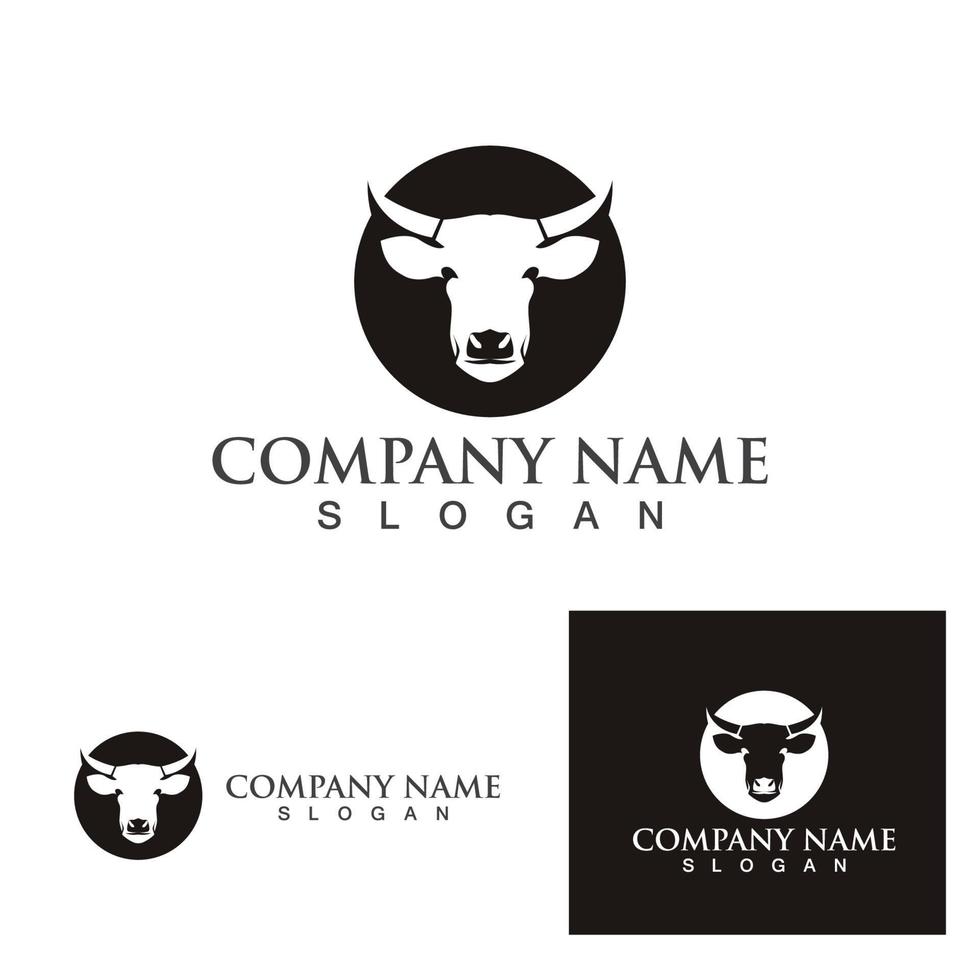 Cow Logo Template vector icon