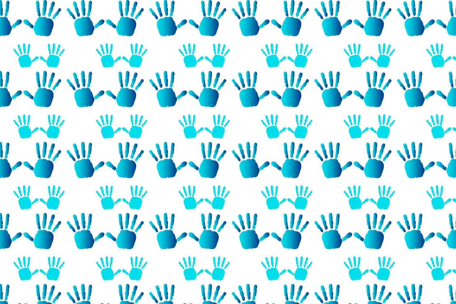 Abstract Hand Handprint Pattern Background vector