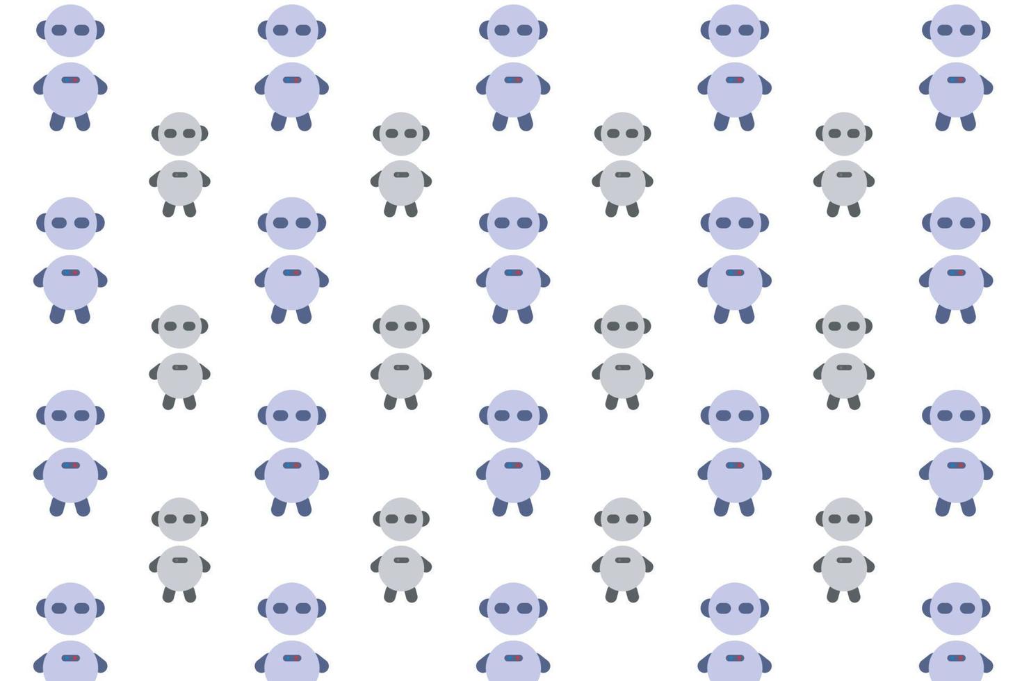 Abstract Chat Bot Pattern Background vector